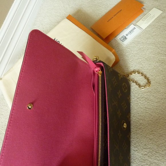 LOUIS VUITTON Felicie Pochette LV Logo Canvas Chain Strap Bag (LIMITED EDITION) - Picture 16 of 16